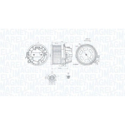 Vnitřní ventilátor MAGNETI MARELLI 069412240010
