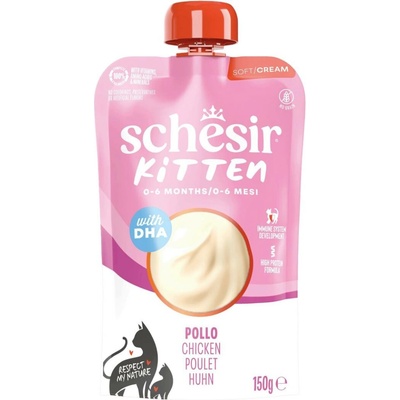 Schesir Cat Kitten kuře v krému 150 g