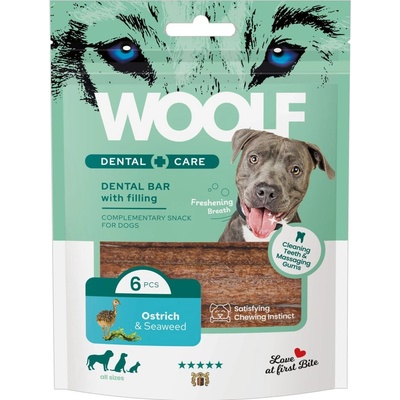 Dental Care WOOLF Bar with Ostrich&Seaweed 108g/6ks