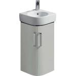 Geberit Selnova Compact - Шкафче за умивалник, 43x33x60 см, 2 врати, лъскаво сиво/матово сиво 501.483. 00.1 (501.483.00.1)