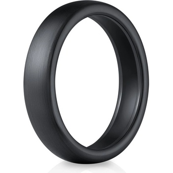 Platobný prsteň Niceboy ONE Brushed Black veľkosť 6 ONE-BB-6