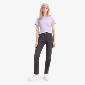 Levi's Дънки Levis 724 High Rise Straight Out Of Mind Jeans - Black