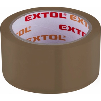 EXTOL Lepiaca páska tichá PP akryl, 48 mm x 66 m Hnedá