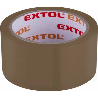 EXTOL Lepiaca páska tichá PP akryl, 48 mm x 66 m Hnedá