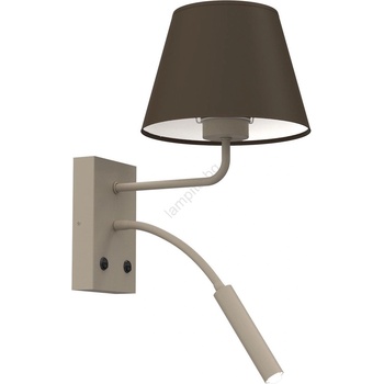 Luminex Настенна лампа ARDEN 1xE27/15W/230V + 1xG9/8W бежова/кафява (LU4654)