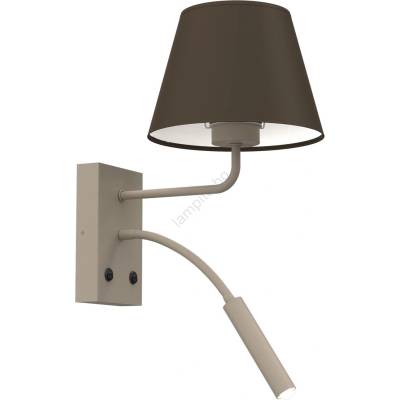 Luminex Настенна лампа ARDEN 1xE27/15W/230V + 1xG9/8W бежова/кафява (LU4654)