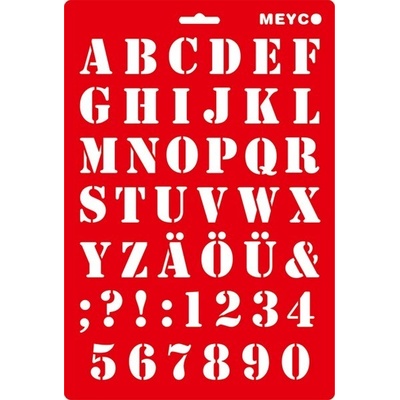 Šablony pro různé techniky 20x30cm písmena vojenské – Zbozi.Blesk.cz