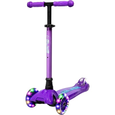 i-Glide 3 Wheel Kids Scooter LED fialivá modrá