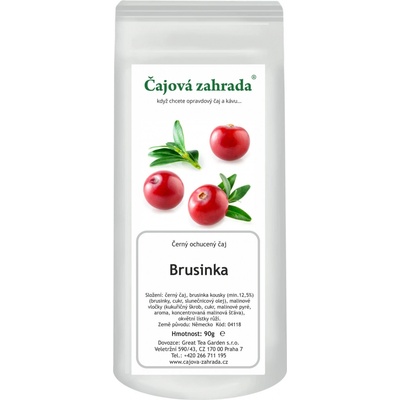Čajová zahrada Brusinkový čaj černý ochucený čaj 1000 g