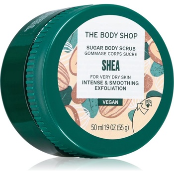 The Body Shop Shea Body Scrub захарен скраб за тяло с масло от шеа 50ml