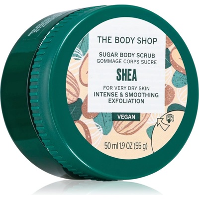 The Body Shop Shea Body Scrub захарен скраб за тяло с масло от шеа 50ml