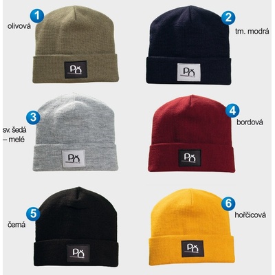 Pletex M518 pánská dvojitá zimní čepice s otočeným lemem 1. olivová