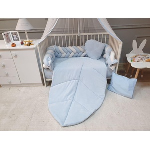 Babyhome Луксозен бебешки комплект кадифе Цвят Син