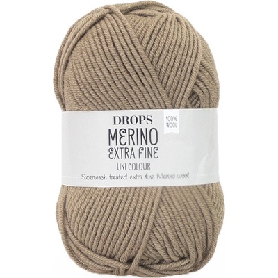 Příze DROPS Merino Extra Fine uni color 51 - caffe latté