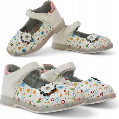 Dětské baleríny laky na suchý zip profilované 6488 tmavě modré