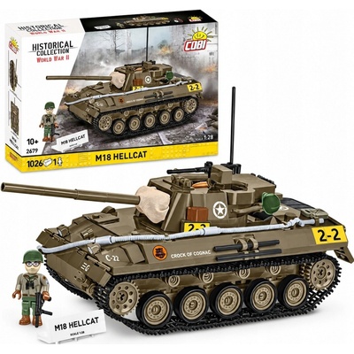 COBI 2679 World War II Americký lehký stíhač tanků M18 Hellcat1:28 – Sleviste.cz