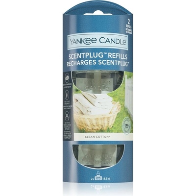 Yankee Candle Clean Cotton náplň do elektrického difuzéru 2 x 18,5 ml