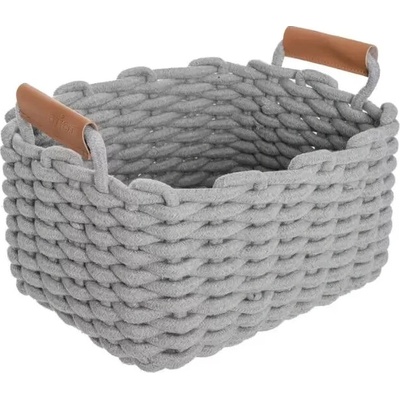 SKANDI košík 30 x 23 x 20,5 cm šedá