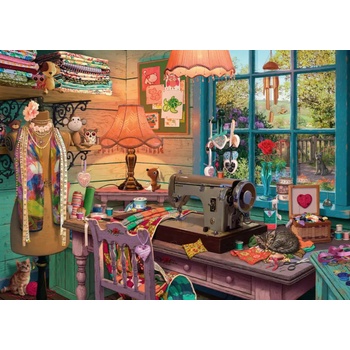 Ravensburger - Puzzle The Sewing Shed - 1 000 piese