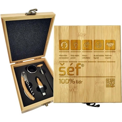Sablio Dárková sada na víno Šéf: 147×168×49 mm