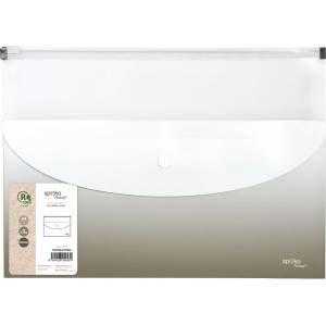 SPOKO Джобове за папки SPOKO ReLeaf Gradient PP A/4 с цип и A/5 с патент сив S110542106 (S110542106)