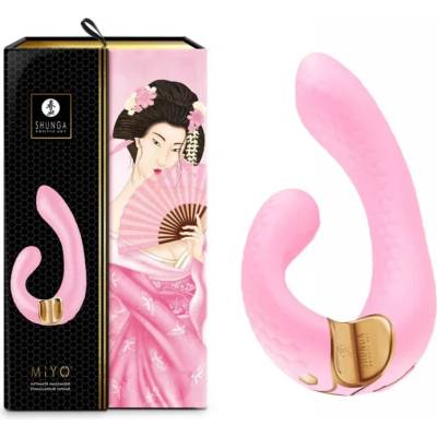G-SPOT вибратор за двойна стимулация, изискан, 18, 5см. - Miyo Pink (SHUNGA0229)
