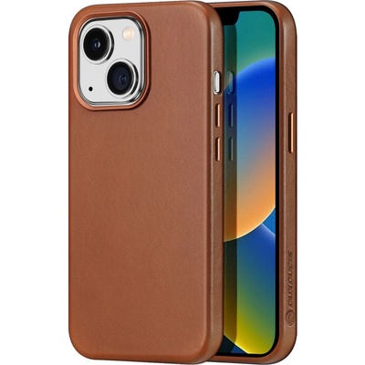 Dux Ducis Кожен кейс Dux Ducis Naples за iPhone 14 Plus, съвместим с MagSafe, кафяв (6934913034675)