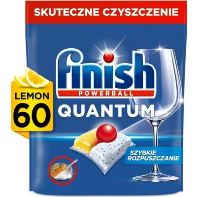 Finish Quantum All in 1 Lemon Sparkle tablety do myčky 60 ks