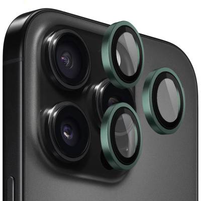 Blueo Протектор камера за iPhone 13 Pro / iPhone 13 Pro Max - оригинален Протектор камера за обектив с метална рамка - алпийско зелен