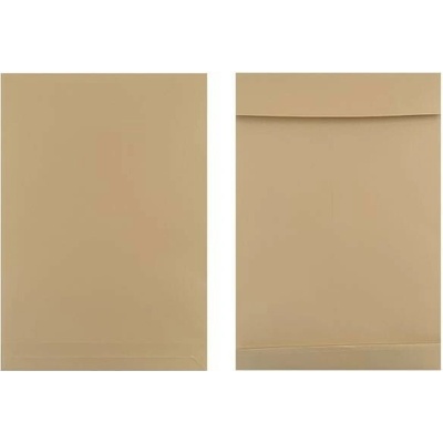 Taška B4 s X dnom a odtrhávacou páskou 250 x 354 mm hnedá 130g