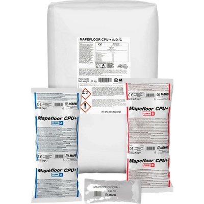 MAPEI Mapefloor CPU+/UD polyuretan-cementová malta na průmyslové podlahy 6 - 12 mm 23.16 kg (složka A 2 kg + složka B 2.16 kg + složka C 19 kg)