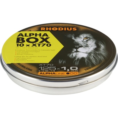 Rhodius XT70 BOX 208226 řezný kotouč rovný 125 mm 10 ks nerezová ocel, ocel