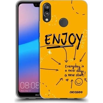 Púzdro Picasee silikónové Huawei P20 Lite - Enjoy čiré