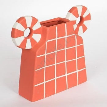 Eurolamp Керамична ваза 30, 6x22, 5 см оранжев (EU0616)