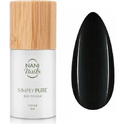 NaniNails Simly Pure gelový lak na nehty s použitím UV/LED lampy odstín True Black 5 ml