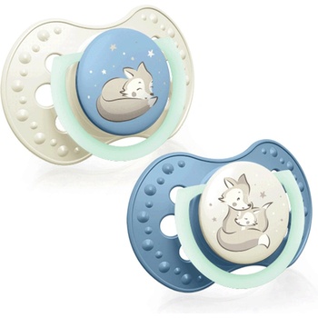 LOVI Силиконови залъгалки Lovi - Night & Day, 6-18 m, 2 брoя (22/915b)