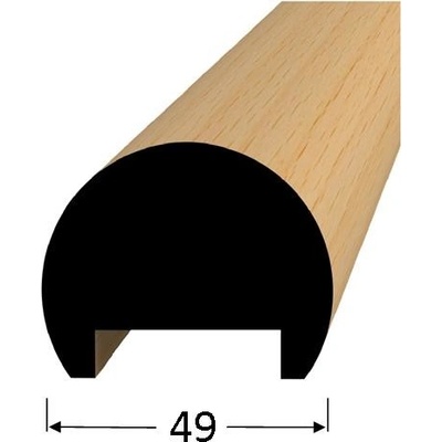 Madlo buk prům.49mm, délka 250cm
