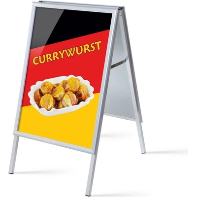 Jansen Display Set reklamního áčka A1, Currywurst, 639 x 1094 mm