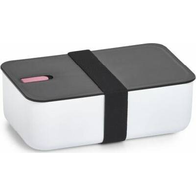 Zeller Obědový box, plast, bílá/černá/růžová, 19 x 12 x 6,5 cm