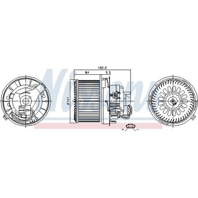 Vnitřní ventilátor NISSENS 87259