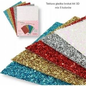 Penword A4 cardboard glitter 3D glitter 5 colors