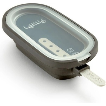 Lékué Комплект от 4 форми за сладолед на клечка Lekue 1009044, 350 мл, -20°C / +100°C, Капачета, Сив (1009044)