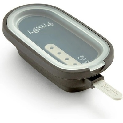 Lékué Комплект от 4 форми за сладолед на клечка Lekue 1009044, 350 мл, -20°C / +100°C, Капачета, Сив (1009044)