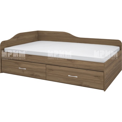Bogdan Furniture I Легло Mod 2030 с чекмеджета, Орех адмирал