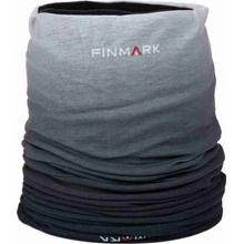 Finmark multifunkční šátek černá bílá šedá