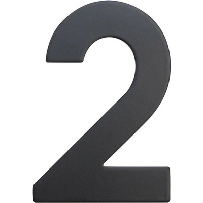 RN.75L číslo "2" 75 mm čierné matné Čierna