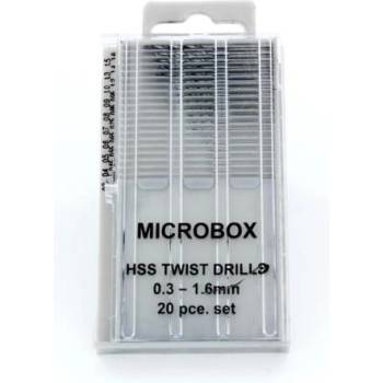 Shesto Modelcraft свредла HSS 0.3-1.6mm (комплект 20бр)