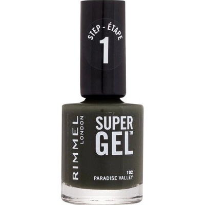 Rimmel London Super Gel STEP1 102 Paradise Valley (W) 12 ml, Lak na nechty