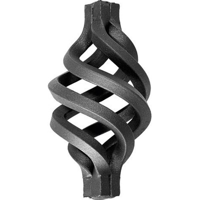 PSG Ozdobný košík pro kovaný plot, bránu, zábradlí a mříže 12.084, pr. 24x24 mm, 180 x 95 mm