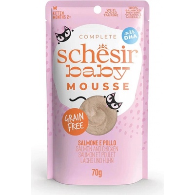 Schesir Cat Kitten Mousse kuře 70 g